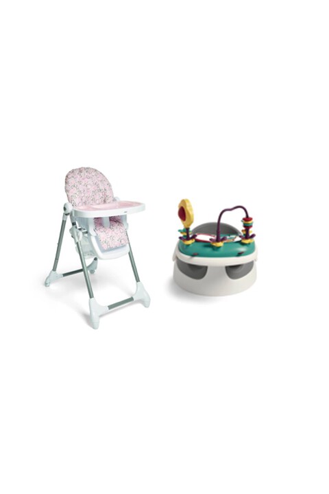 Baby Snug Grey with Snax Highchair Alphabet Floral image number 1